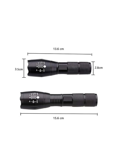 Yürüyüş Aleti Keşif Gece Lambası Single Sword Şarjlı El Feneri - Metal Gövde Ultra Yüksek Parlak Belirtilmemiş