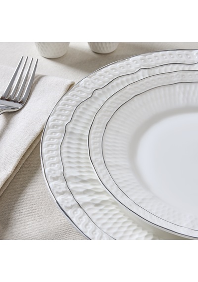 Evaliza Dune Platin 101 Parça 12 Kişilik Yemek Takımı Renkli