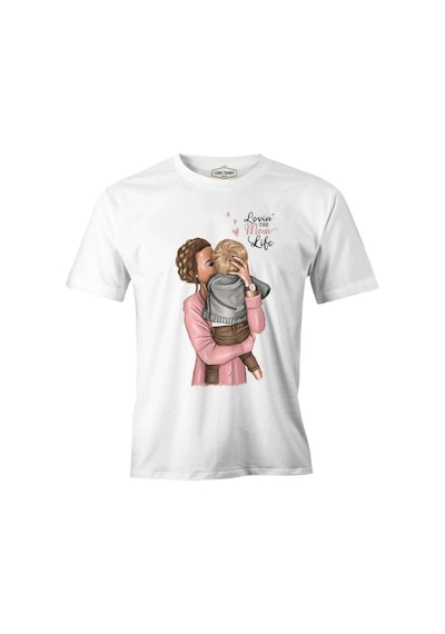 Mom Life Anneler Günü Beyaz Unisex Tshirt