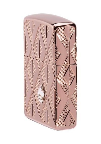 Zippo Çakmak 49702 Armor Geometric Diamond Pattern Design