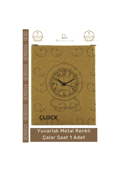Saat Modern Tasarım Estetik Minimalist Masa Saati Kaliteli Yuvarlak Metal Renkli Çalar Saat Çok Renkli
