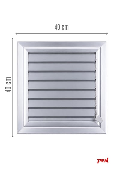 Alüminyum Banyo Wc Havalandırma Menfezi 40x40 Eloksallı Seri