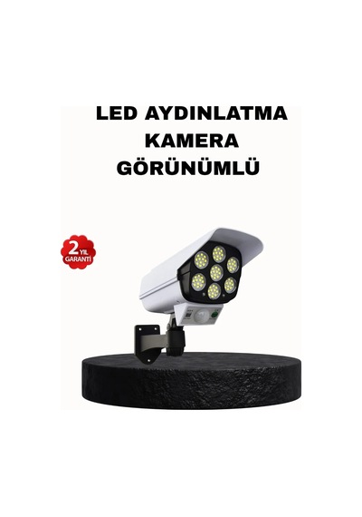Ers Güneş Enerjili Güvenlik Işığı Dış Mekan 5 Eksen Ayarlı Ve Pır Hareket Sensörlü