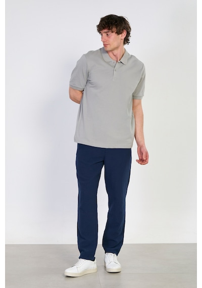 Barrels And Oıl Erkek Polo Yaka Pike T-shirt - Taş Taş