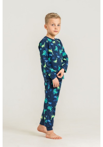 Rolypoly Erkek Çocuk Nap Is Over Mavi Uzun Kol Pijama Takım Rp3887-c-v1 Rp3887-c-v1