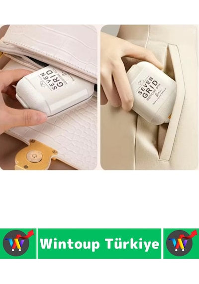 Seyahat Çanta Boy Tablet Kapsül Karışımı Önleyen Kilitli 7 Izgara Bölmeli Pratik Saklama Kutusu