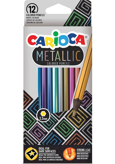 Carioca Metallic Kuru Boya Kalemi 12'li