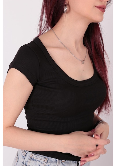 Busem S0016476 Kadın Bluz Siyah