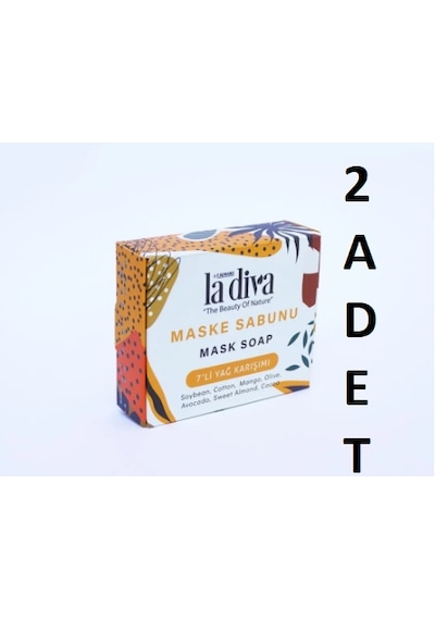La Diva 7'li Yağ Karışımlı Maske Sabunu 2 x 100 G