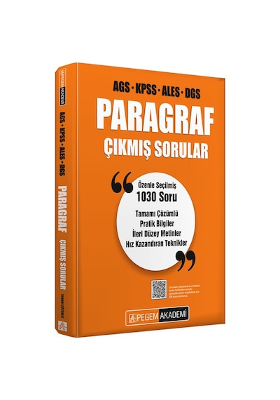 Pegem Kpss Ags Ales Dgs Paragraf Çıkmış Sorular Pegem Akademi Yayıncılık