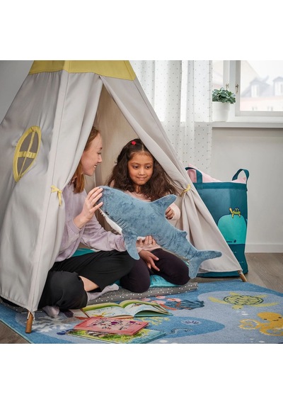 Ikea Blahaj Peluş Oyuncak 55 Cm Beyaz - Mavi