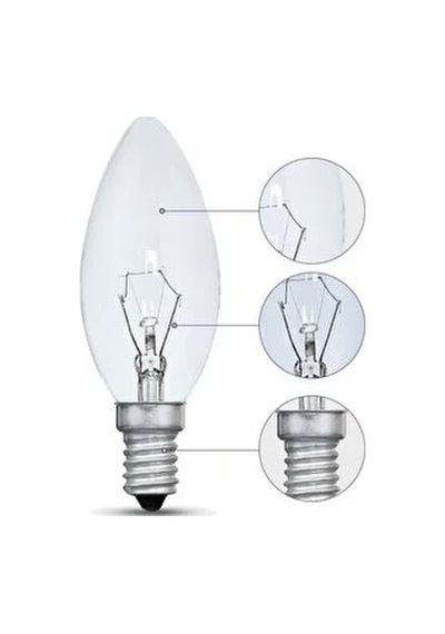 Cbp61w Candy Uyumlu 25w E14 Ankastre Davlumbaz Aspiratör Lamba Ampul Işık Sarı