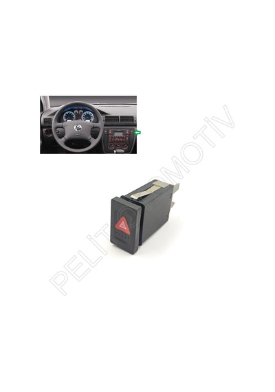 Passat B5 Dörtlü Flaşör Düğme 3b0953235e 1997-2000