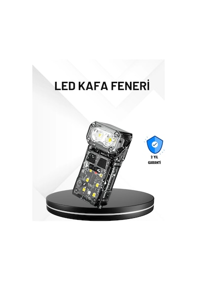 Sensörlü Led Kafa Feneri Şarj Edilebilir Manyetik Eller Serbest Çok Renkli