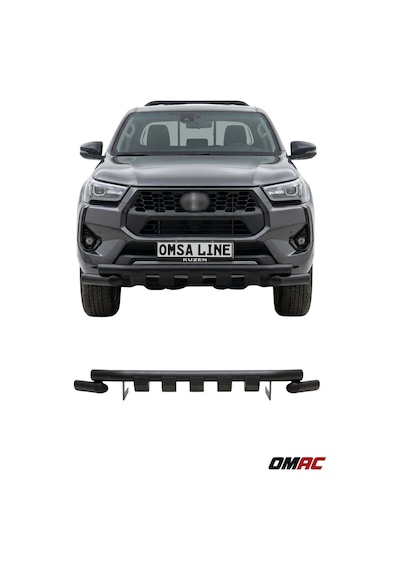 Toyota Hilux Shark 2015-2026 Uyumlu Araca Özel Ön Koruma 76mm Siyah