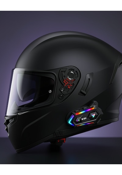 Motosiklet Intercom Bluetooth 5.3 Rgb Işıklı Xuczzzy20intercom