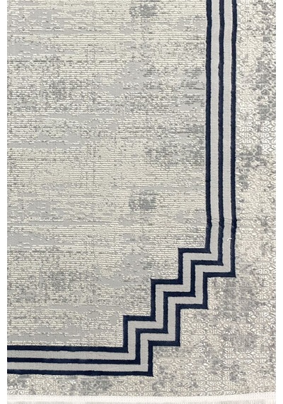 4m2-6m2 Bambu Tarz Modern Sık Dokuma Halı Salon Oturma Odası Mutfak Halısı Antialerjik Mavi 6304mavi