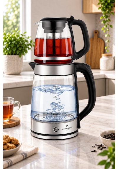 Pierre Cardin Cam Çay Makinesi 1500w