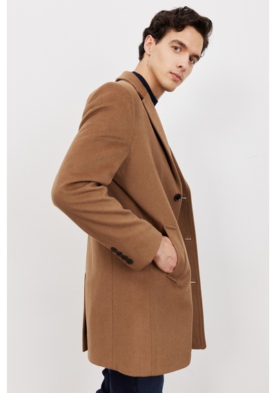 Ac&Co / Altınyıldız Classics Erkek Camel Standart Fit Normal Kesim Mono Yaka Yünlü Palto 4A0523100001Cml48 Camel Ac&Co / Altınyıldız Classics Erkek Camel Standart Fit Normal Kesim Mono Yaka Yünlü Palto 4A0523100001Cml48 Camel