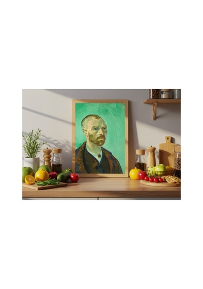 Van Gogh Self-portrait, Dedicated To Paul Gauguin Çerçevesiz Poster 30x42 Cm A3 Tablo Duvar Dekoru