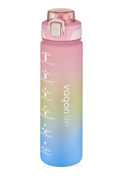Vagonlife Motivasyon Su Matarası 1 L Pembe