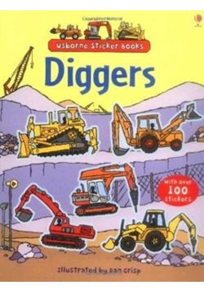 Diggers Sticker Book - Usborne