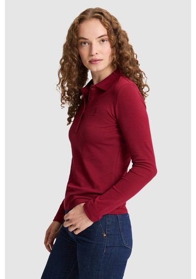 U.S. Polo Assn. Kadın Bordo Basic Sweatshirt 50326760 Vr014