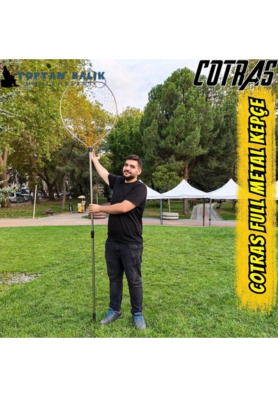 Cotras Full Metal Ayrılabilir Teleskopik Balık Kepçesi - 60x70 C