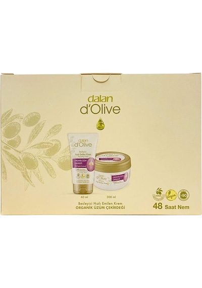 Dalan D'Olive Besleyici Hızlı Emilen Organik Üzüm Çekirdeği Krem