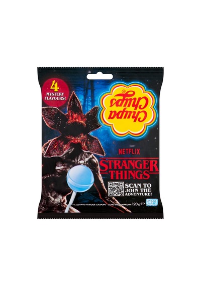 Chupa Chups Stranger Things Lollipops 4 Mystery Flavours 120g