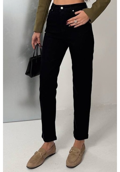 Balenbi Kadın Yüksek Bel Yıkamalı Strech Mom Jean Likralı Kot Pantolon 1246 - Premium Seri Siyah 2376 Balenbi Kadın Yüksek Bel Yıkamalı Strech Mom Jean Likralı Kot Pantolon 1246 - Premium Seri Siyah 2376