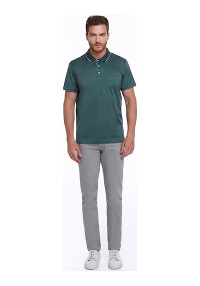 Hatemoğlu Yeşil Regular Fit %100 Pamuk Basic Polo Yaka Tişört-Yeşil Hatemoğlu Yeşil Regular Fit %100 Pamuk Basic Polo Yaka Tişört-Yeşil