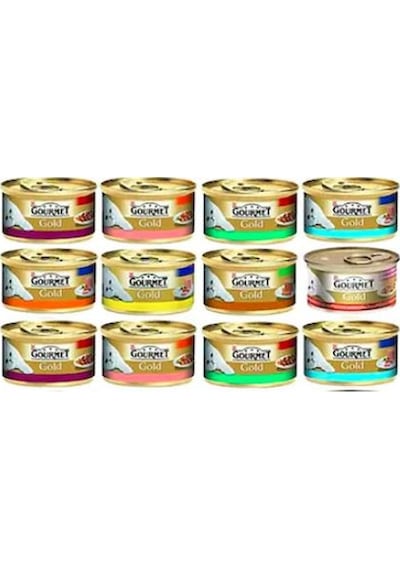 Gourmet Gold Süper Karışık Konserve Yetişkin Kedi Maması 48 x 85 G