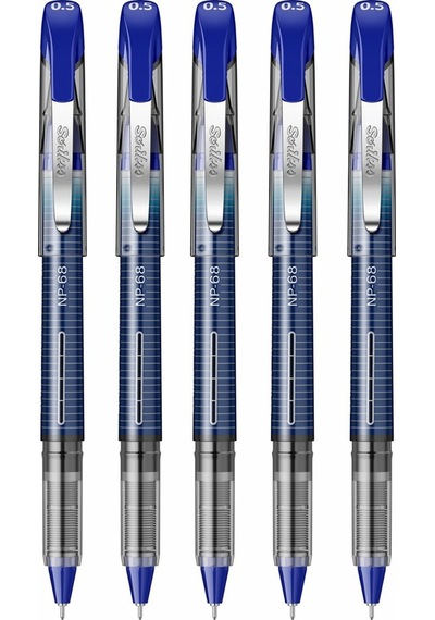Mavi Pilot Kalem Nb-68 Needle Point Pen 5 Adet Scrikss Pilot Kalem 0.5 Mm İğne Uçlu Kalem İnce Uçlu Likit Mürekkepli Mavi