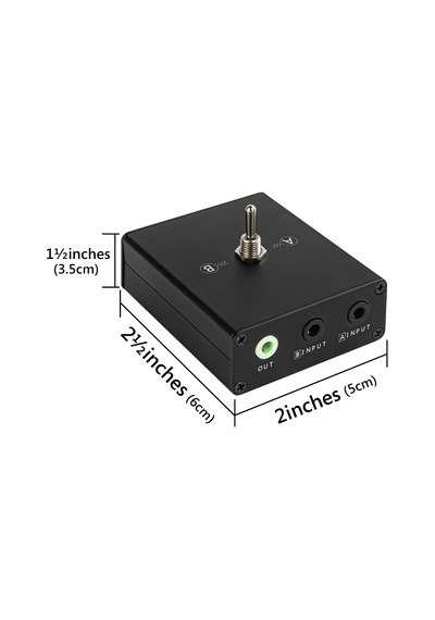 Tr 3,5 Mm Ses Şalteri, 2 Bağlantı Noktalı Ses Ayırıcı Kutusu 2'si 1 Arada / 1'si 2 Arada Çıkış Mini Kulakl Diğer