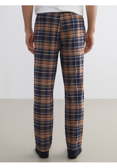 LC Waikiki Lc Waıkıkı Sarı Standart Kalıp Ekose Erkek Pijama Alt