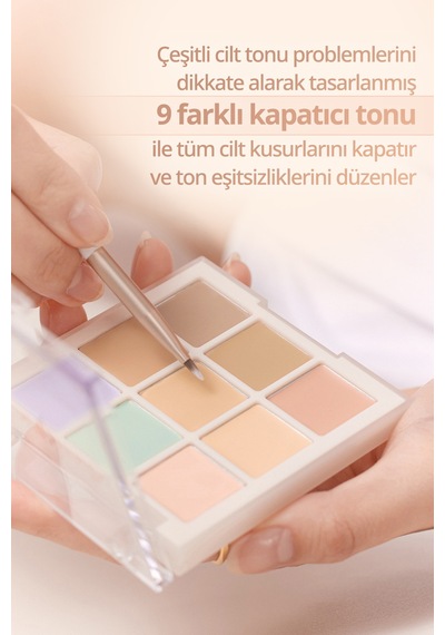 Dasique Çok Amaçlı Kullanıma Uygun Kremsi Kapatıcı Paleti Pro Concealer Palette 02 Medium Cover