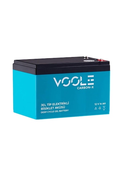 Voole 12v 14 Ah Elektrikli Bisiklet Aküsü Deep Cycle 150 97 95 4.3 Kg Carbon