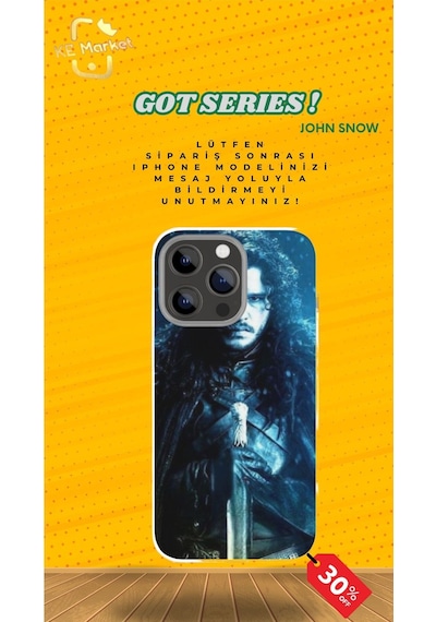 John Snow Apple Uyumlu iPhone Tüm Modellere Kılıf 678x111213141516 Plus