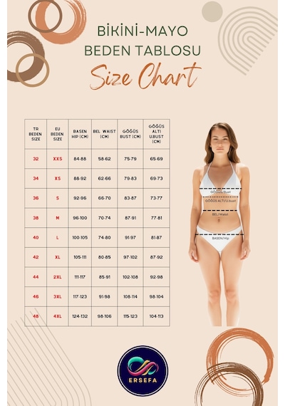 Ersefa Yüzme Kıyafeti Tasarım Mayo Deniz Havuz Mayosu Swimsuit Su Sporu Ekru