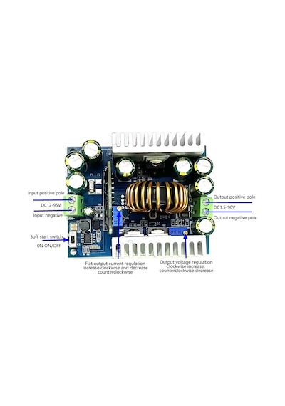 500w 18a Dc-dc Ayarlanabilir Buck Dönüştürücü Gerilim Voltaj Düşürücü Modül