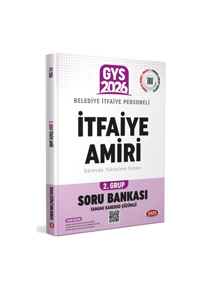 Data 2026 Gys Belediye İtfaiye Amiri 2.grup Soru Bankası Data Yayınları