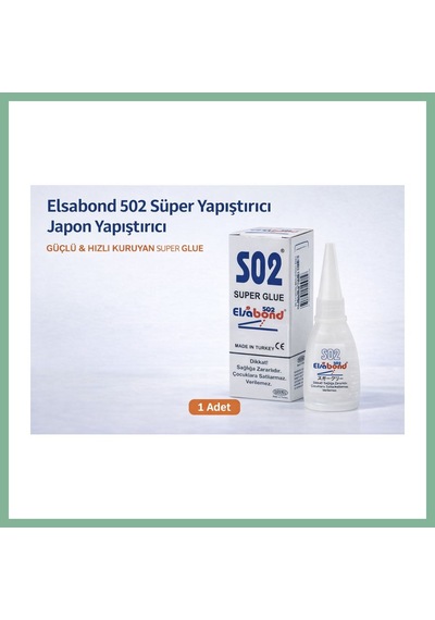 Bşkvirgo Elsabond 502 Süper Yapıştırıcı Japon Yapıştırıcı 20g Güçlü Hızlı Kuruyan Super Glue 1 Adet Bsk2026 Standart