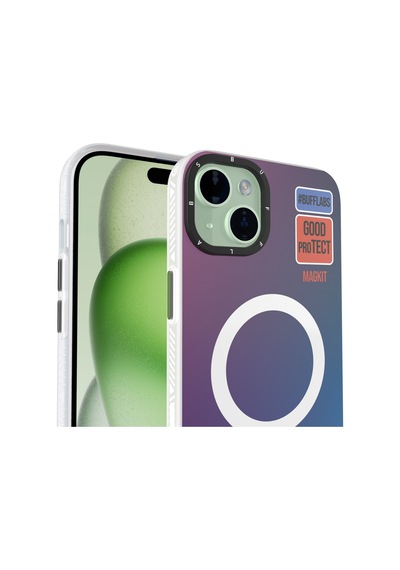 BuffiPhone Uyumlu 15 Magkit Desenli Kılıf