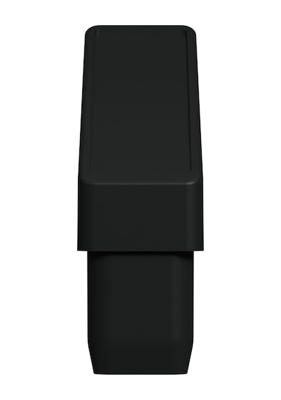Cateksss 25x50 Mm Elips 5 Derece Profil Tapası 1.2 Mm Siyah - 4 Lü Paket