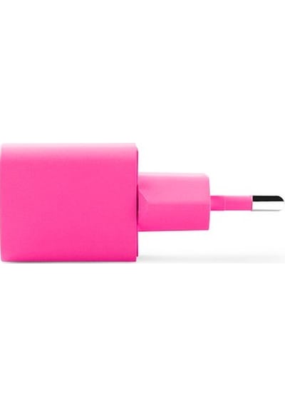 Ttec Smartcharger Gan 20w Pd Seyahat Hızlı Şarj Aleti + Usb-c - Lightning 120cm Kablo Neon Pembe