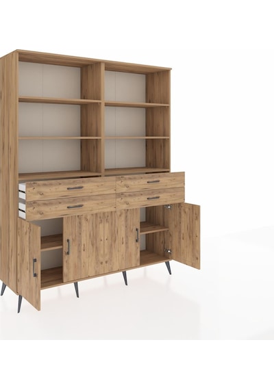 Hyperion Gardrop 8 Raflı 4 Çekmeceli 4 Kapaklı 176x44x221 Çam-çam Çam Hyperion Gardrop 8 Raflı 4 Çekmeceli 4 Kapaklı 176x44x221 Çam-çam Çam