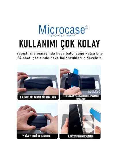 Microcase İphone 17e İle Uyumlu Full Tpu Nano Arka Ekran Koruma Filmi - Ekm102