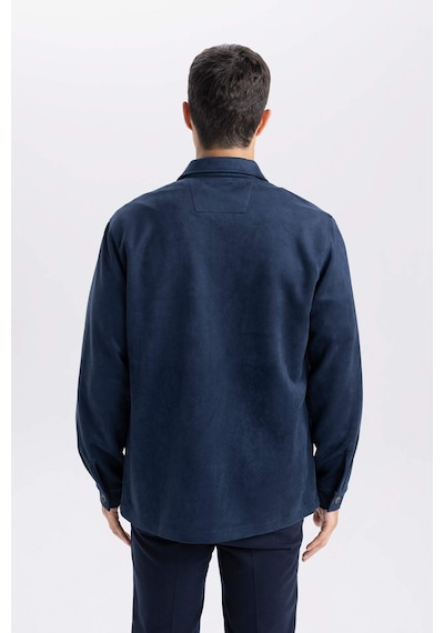 DeFacto Regular Fit Polo Yaka Süet Gömlek Ceket D3379AX25SPNV256