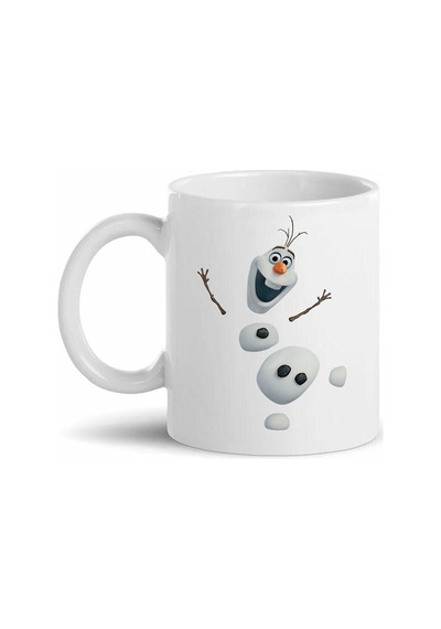 Frozen Karlar Ülkesi Baskılı Kupa Bardak D12 Beyaz